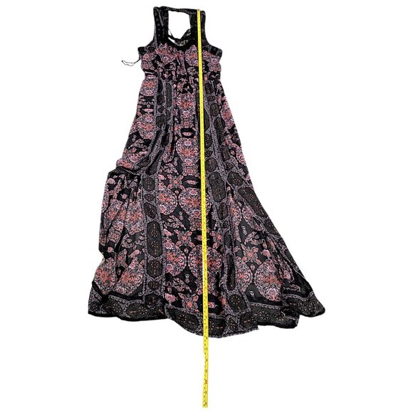 Free People Dress 4 Moroccan Print Halter Slit Summer Boho Goddess Travel Event - Picture 4 of 16